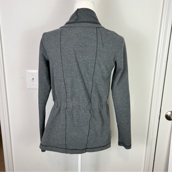 LUCY Jacket womens small Grey The Studio Flow wrap open drape front - Picture 4 of 7